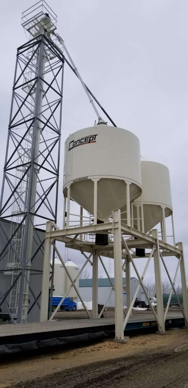 Grain Bin Support Structure – Elevated System image